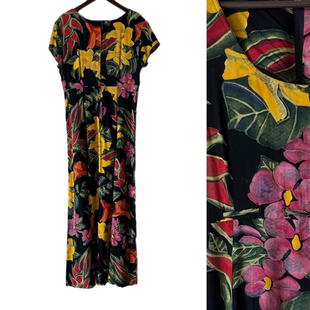 VINTAGE FLORAL MAXI DRESS Sz 11/12